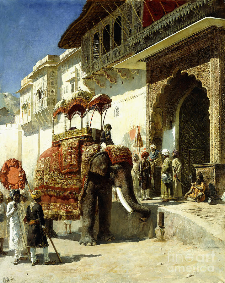 The Rajah's Favourite, 1884-89 Painting by Edwin Lord Weeks - Fine Art ...