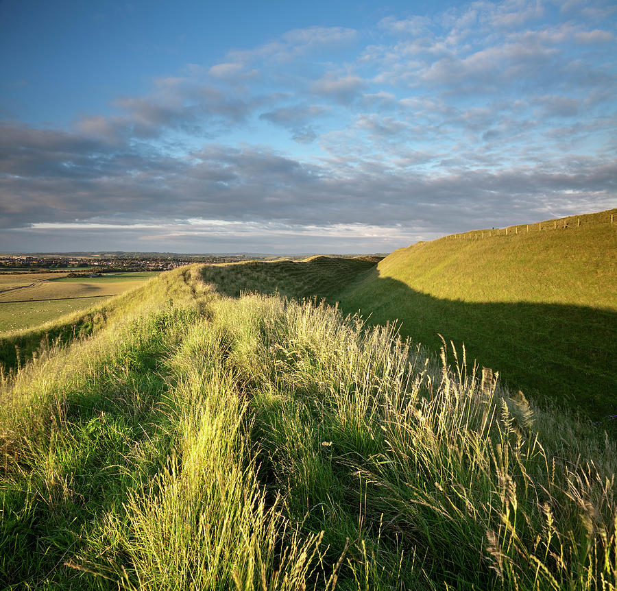 The Ramparts Of Maiden Castle, Dorset Photograph by Blackbeck