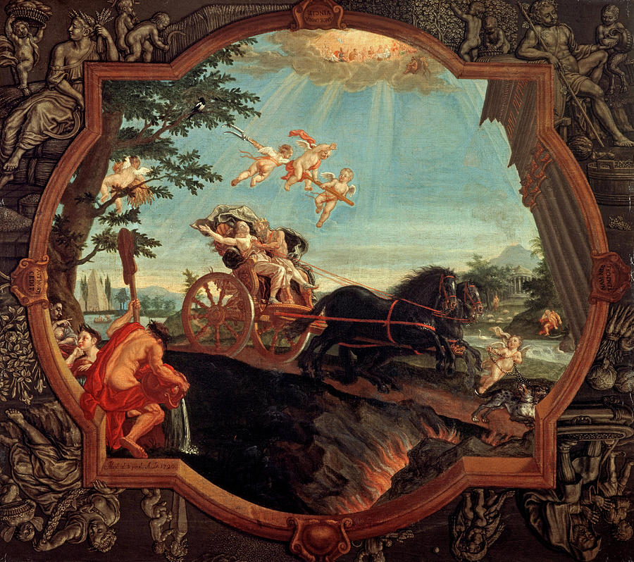 Castle Painting - The Rape of Proserpine, 1720 by John Alexander