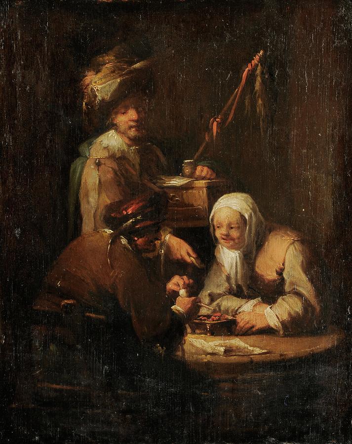 The Rat Poison Peddler Painting by Johann Georg Trautmann - Fine Art ...