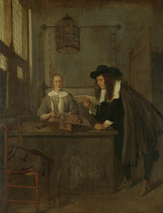 The Reader Painting by Quirijn van Brekelenkam