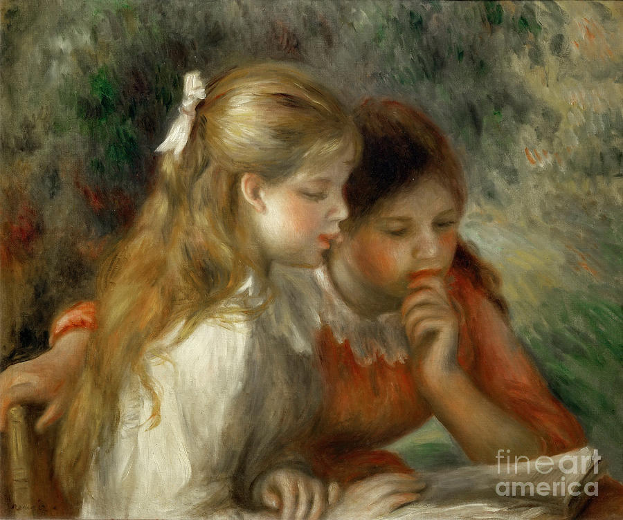 The Reading Drawing by Heritage Images