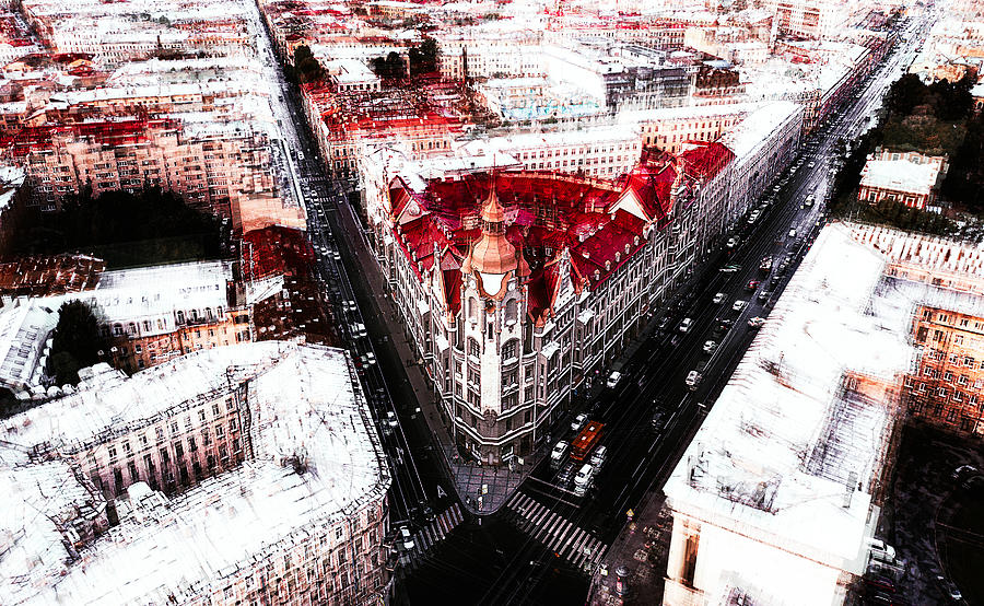 Architecture Photograph - The Red Arrow by Carmine Chiriac