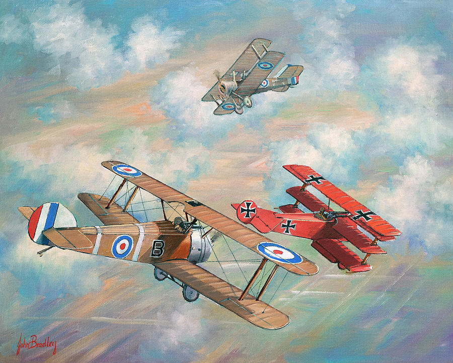 The Red Baron Bugs Out Painting by John Bradley - Fine Art America