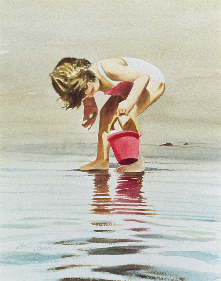 Summer Painting - The Red Bucket by Joel Ogard
