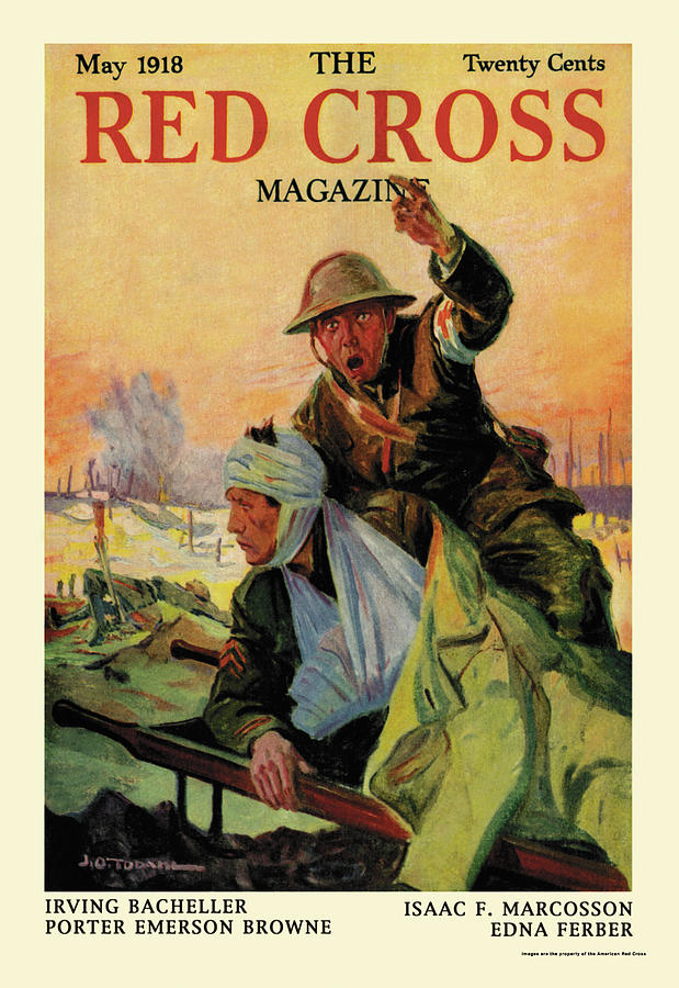 The Red Cross Magazine, May 1918 Painting by J. O. Todahl