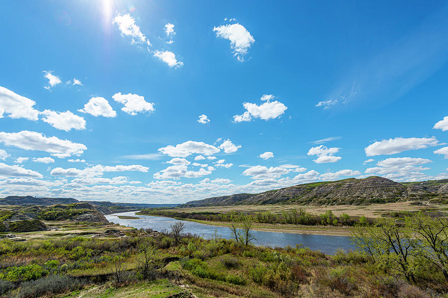Spring Photograph - The Red Deer River Valley by Phil And Karen Rispin