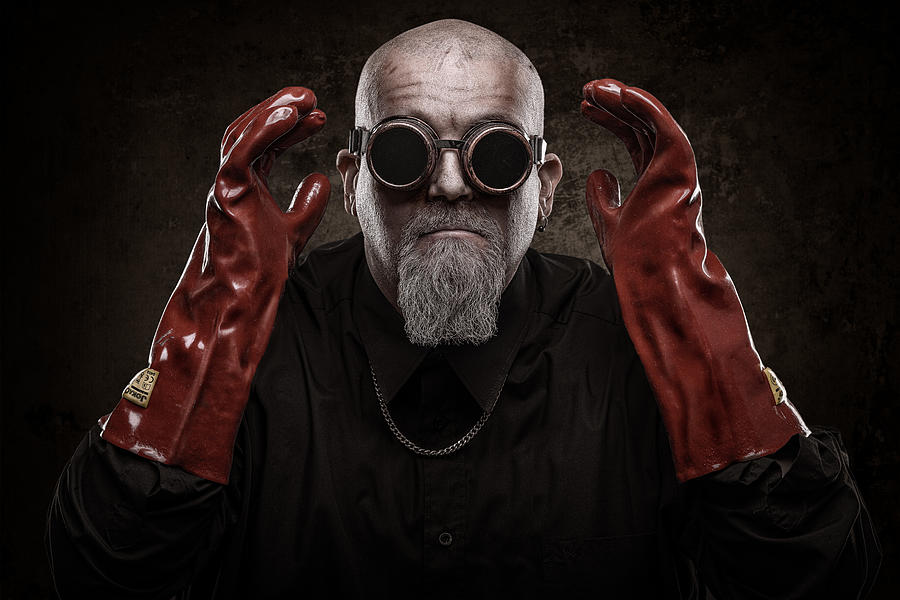 Goggle Photograph - The Red Gloves by Petri Damstn