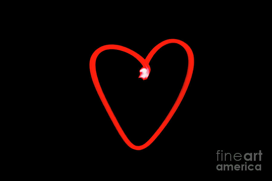 Affection Photograph - The Red Heart by Nando Lardi