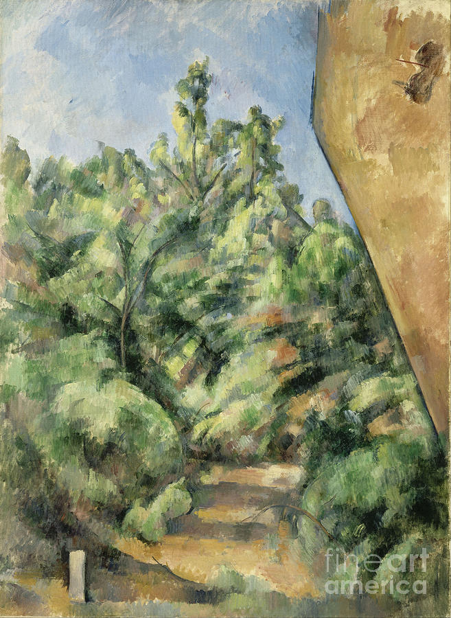 The Red Rock. Artist Cézanne, Paul Drawing by Heritage Images