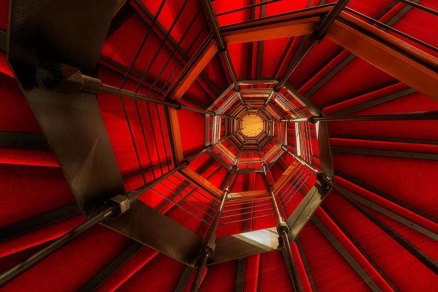 The Red Staircase Photograph by Paolo Bolla