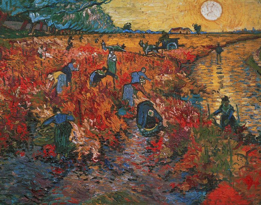 The red Vineyard at Arles,1888. Canvas,73 x 91 cm. Painting by Vincent van Gogh -1853-1890-