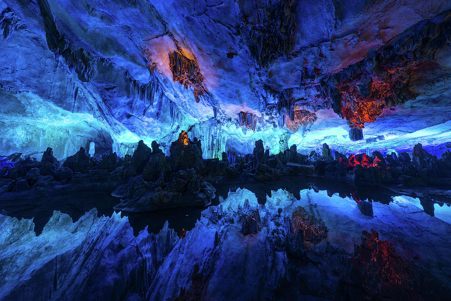The Reed Flute Cave, in Guangxi Province, China by Ian Robert Knight The Reed Flute Cave, in Guangxi Province, China by Ian Robert Knight
