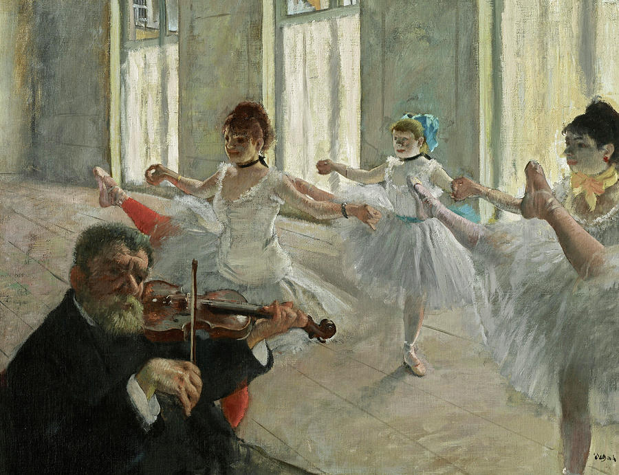 Rehearsal, - Edgar Degas