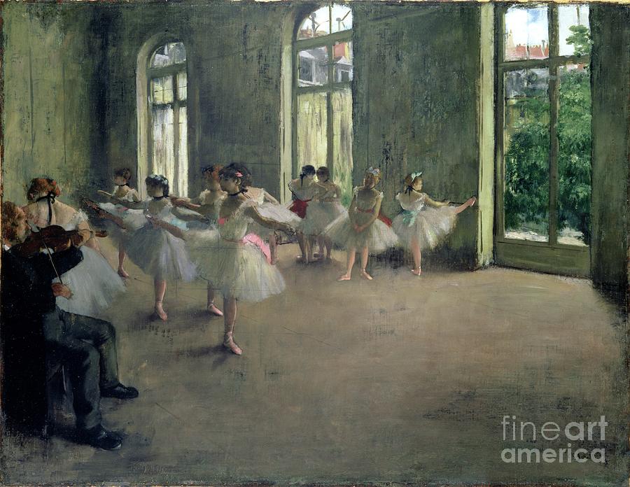 Ballet Photograph - The Rehearsal, C.1873-78 by Edgar Degas