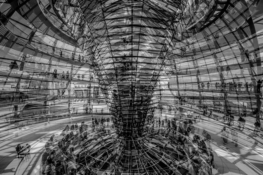 Berlin Photograph - The Reichstag Dome by Joshua Raif