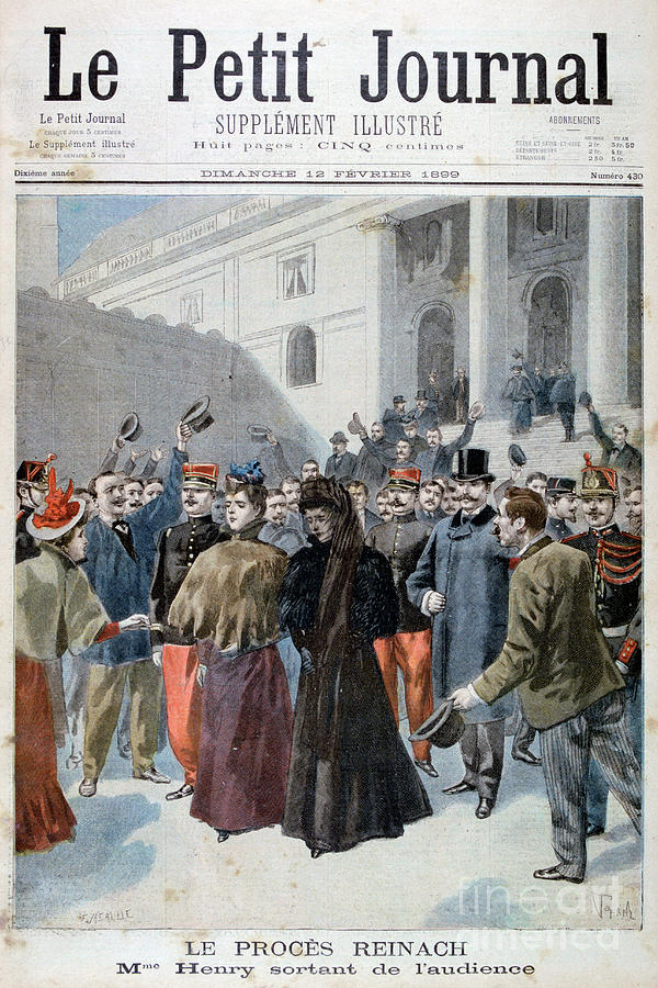 The Reinach Trial, 1899. Artist F Drawing by Print Collector
