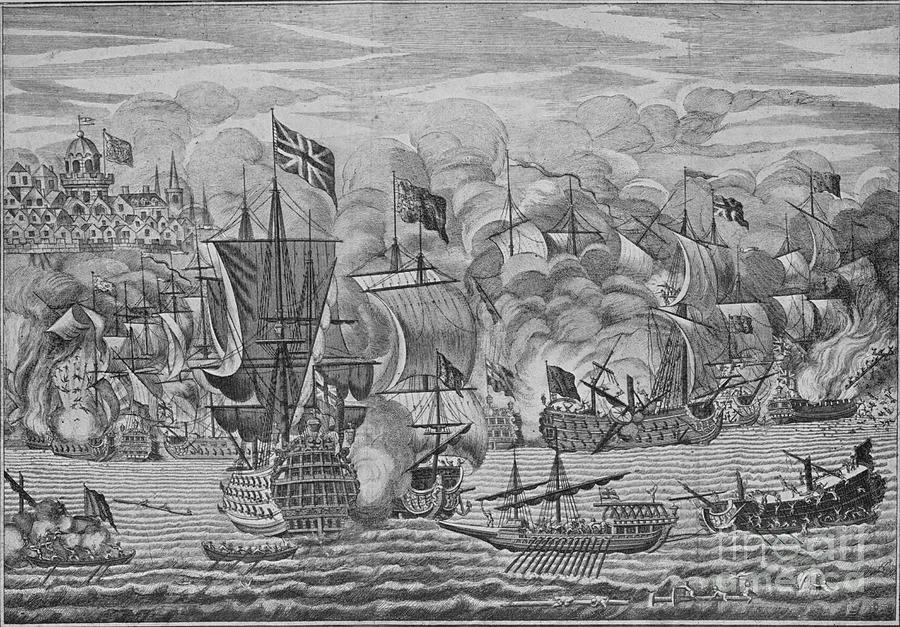 The Relief Of Gibraltar Drawing by Print Collector