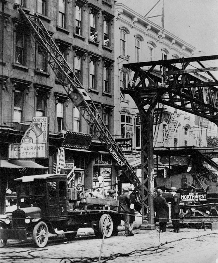 The Removal Of The 42nd Street Elevated Photograph by New York Daily News Archive