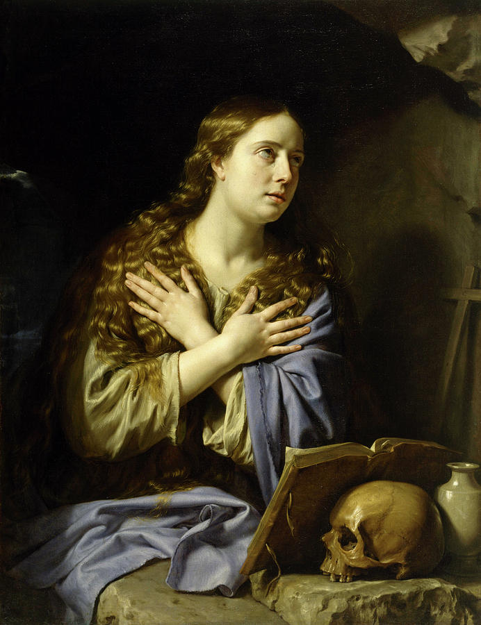 Philippe De Champaigne Painting - The Repentant Magdalen, 1648 by Philippe de Champaigne Philippe De Champaigne Painting - The Repentant Magdalen, 1648 by Philippe de Champaigne