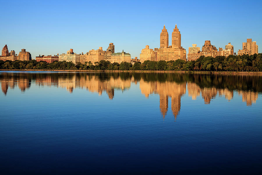 The Reservoir, Central Park, Nyc Digital Art by Antonino Bartuccio ...