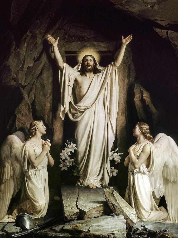 Paradise Painting - The Resurrection by Carl Bloch