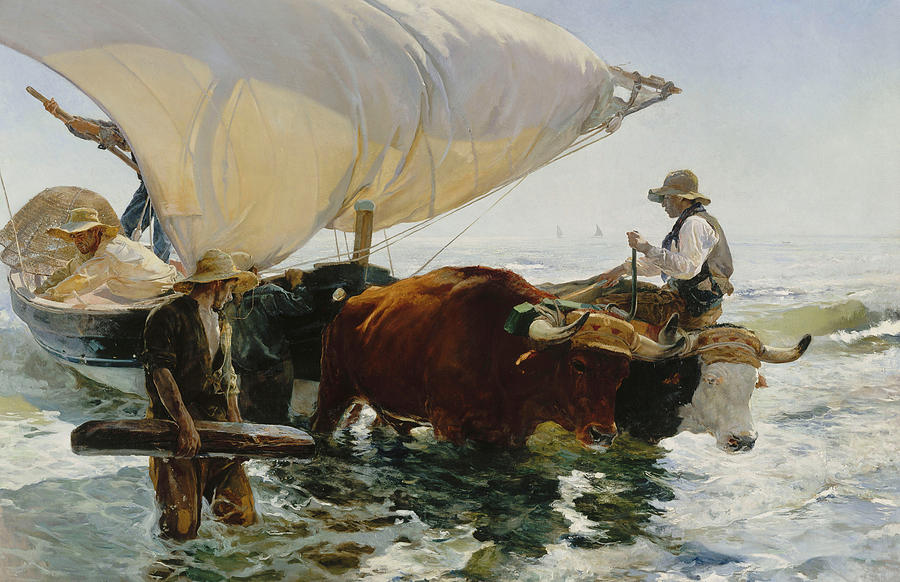 Boat Painting - The Return From Fishing, 1894 by Joaquin Sorolla y Bastida
