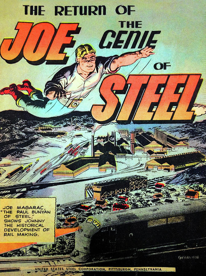 Demise Of Barbara And The Return Of Joe The Return of Joe the Genie of Steel Painting by Jack Sparling - Fine