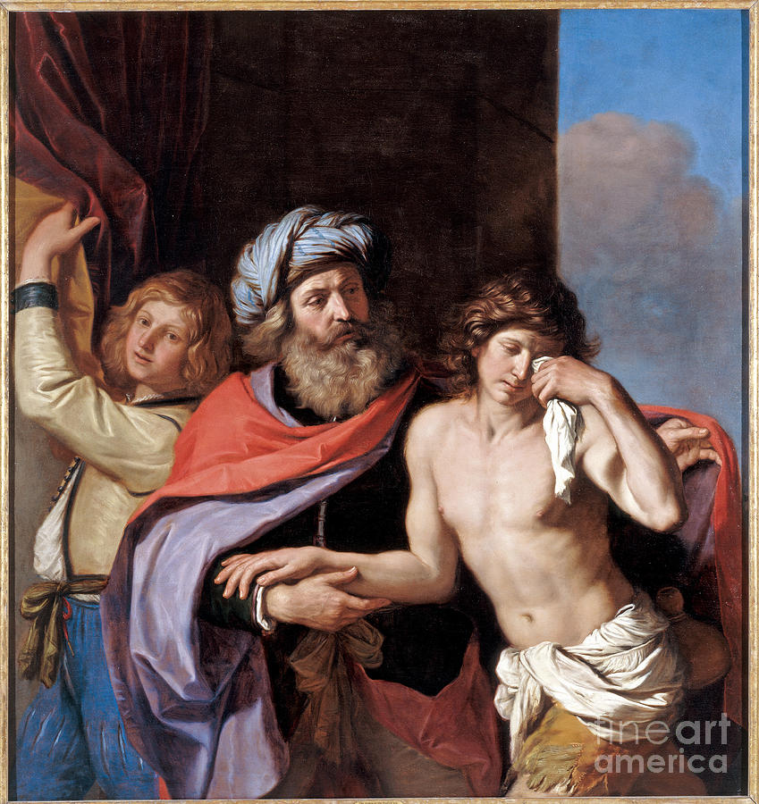 The Return Of The Prodigal Son, 1654-55 Painting by Guercino