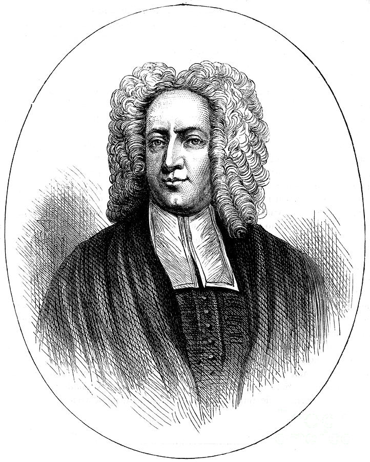 The Reverend Cotton Mather, Late 17th Drawing by Print Collector