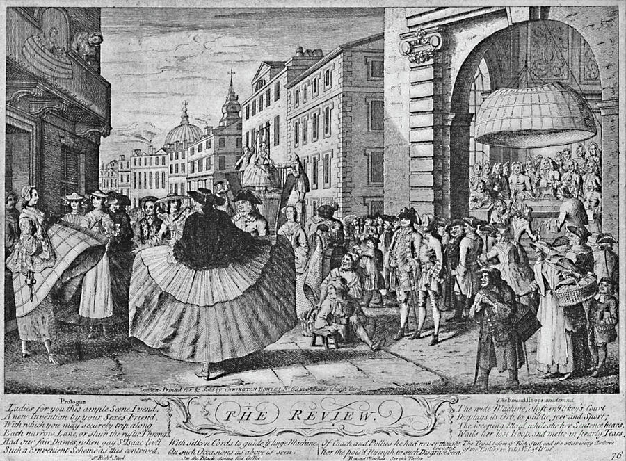 The Review A Satire On Hoops Circa 1733 Drawing by Print Collector