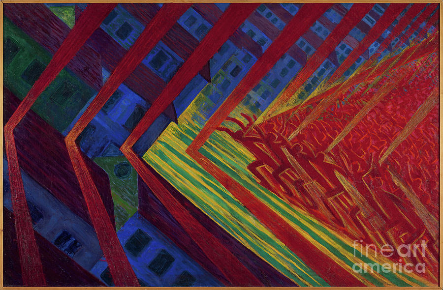 The Revolt, 1911 Painting by Luigi Russolo