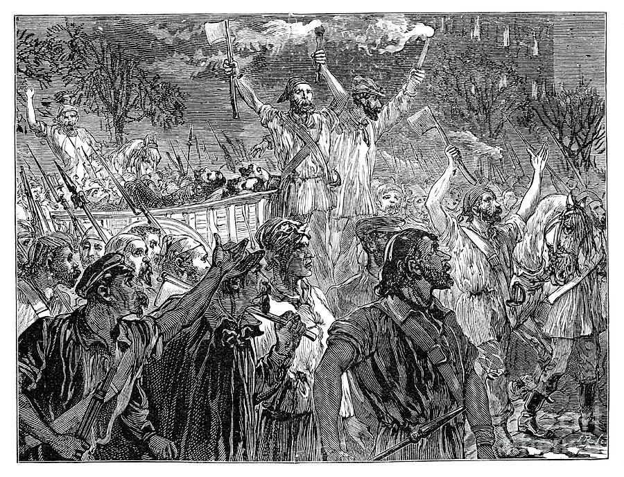 The Revolution In Paris, 19th Century Drawing by Print Collector