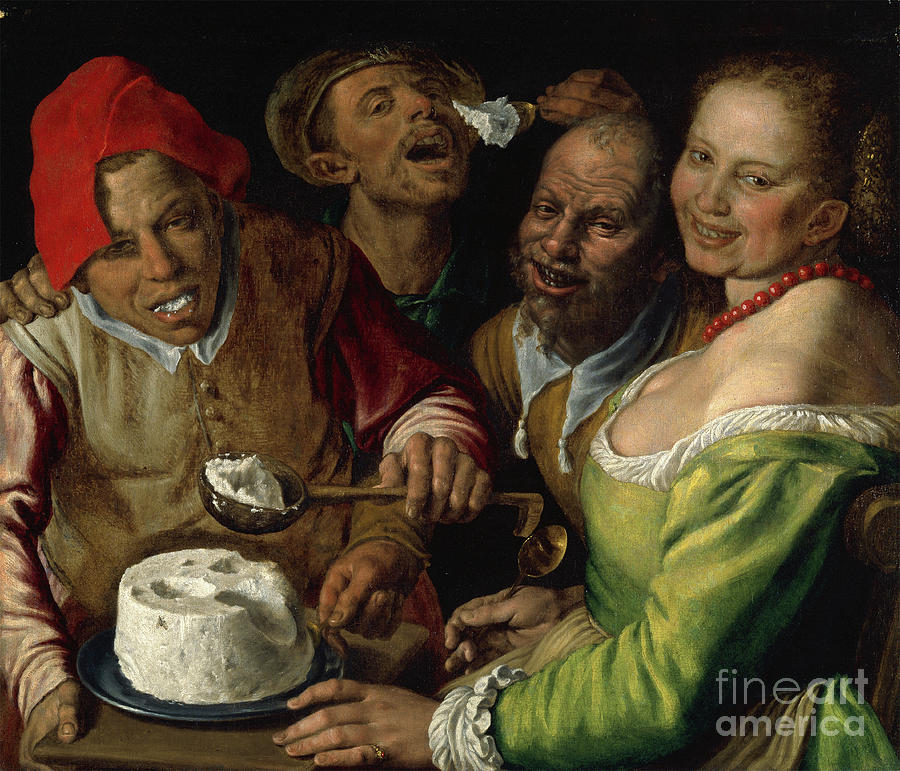 The Ricotta Eaters Drawing by Heritage Images