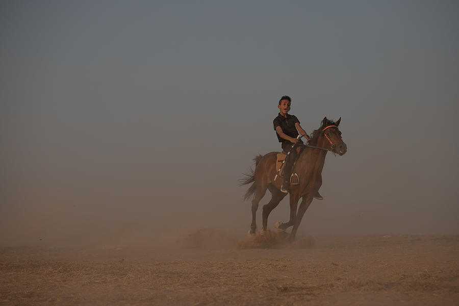 The Rider In The Sands Photograph by Tali Nevo