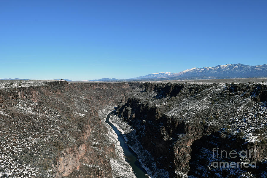 The Rio Grande Gorge  Photograph by Leslie M Browning