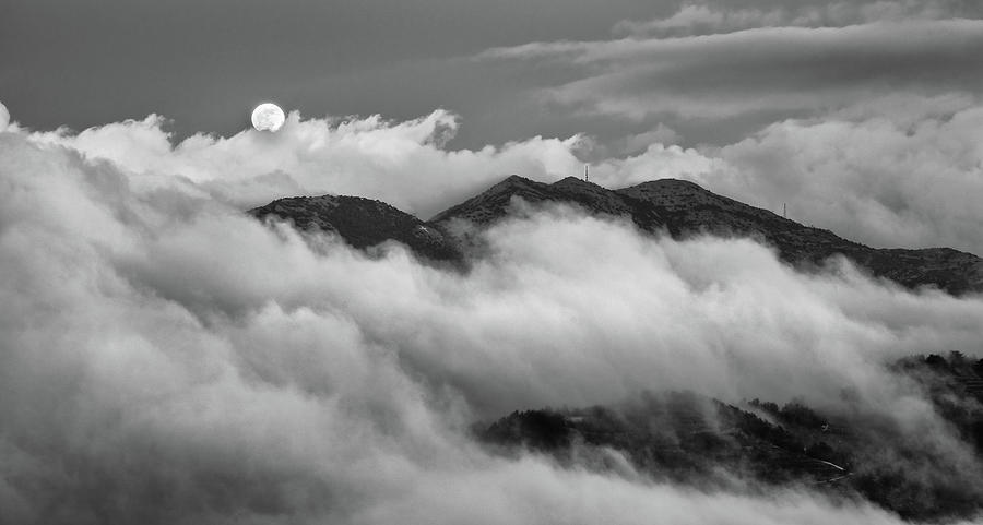 The rising of full moon Photograph by Michalakis Ppalis