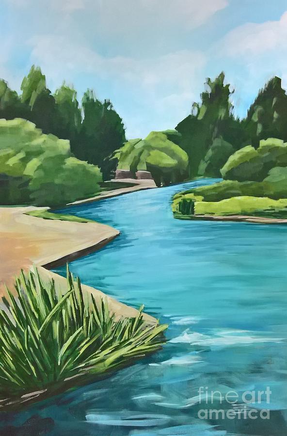 The River Jordan Painting by Lisa Dionne