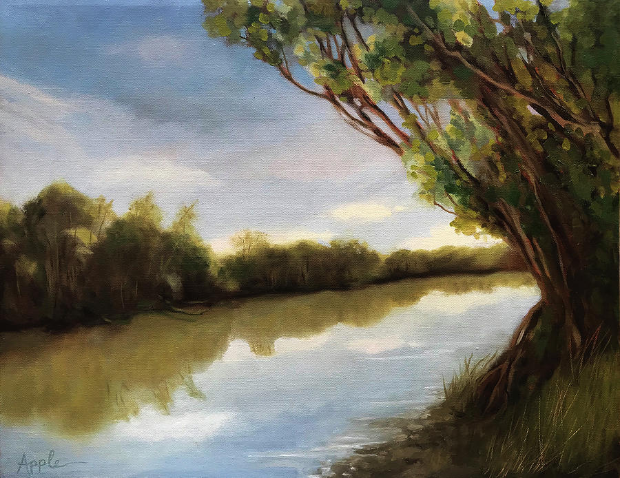 The River Painting by Linda Apple