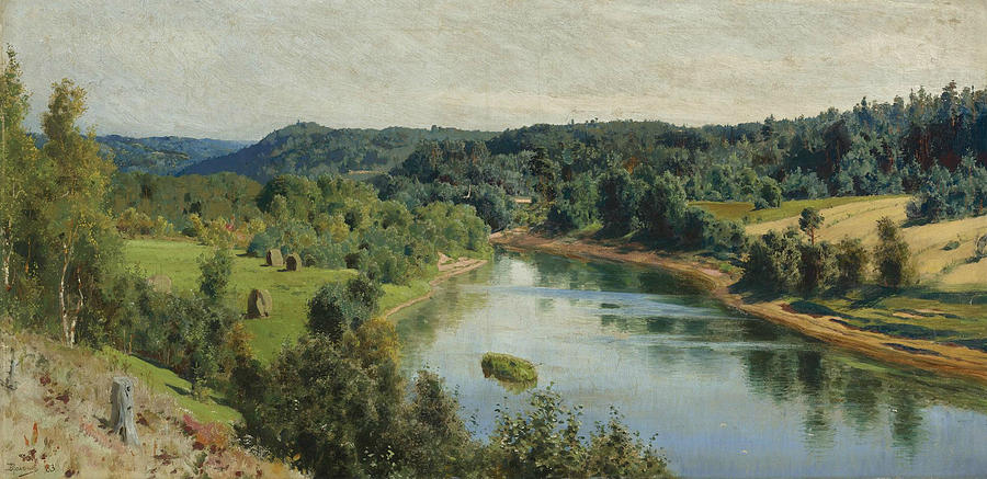 The River Oyat Painting by Vasily Polenov