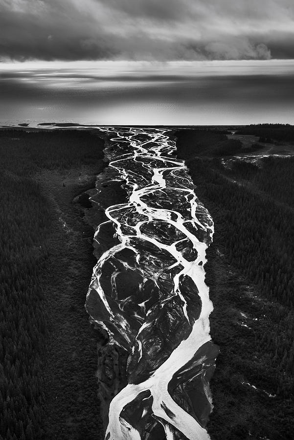 Black And White Photograph - The River by Roberto Marchegiani