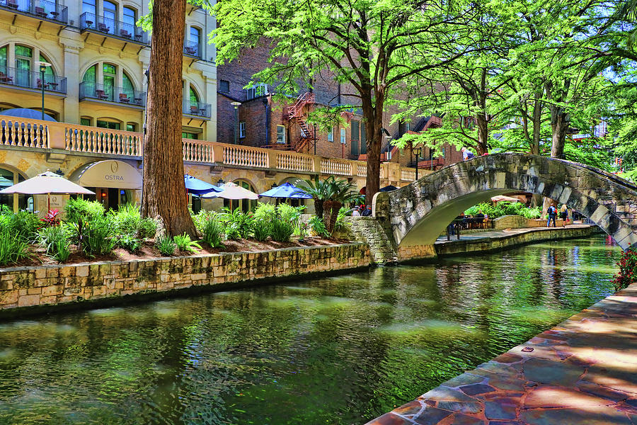 The River Walk - San Antonio by Allen Beatty The River Walk - San Antonio by Allen Beatty