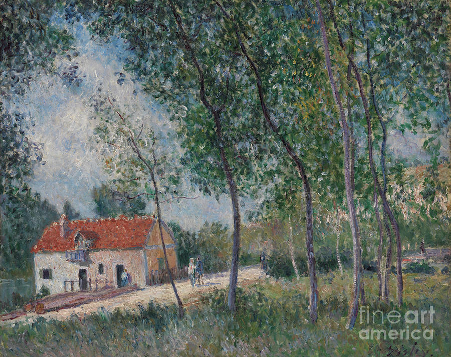 The Road From Moret To Saint-mammès Drawing by Heritage Images