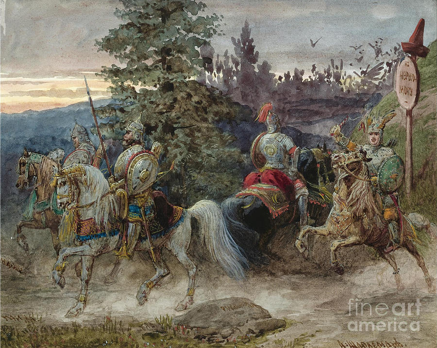 The Road To Chernomor. Illustration Drawing by Heritage Images