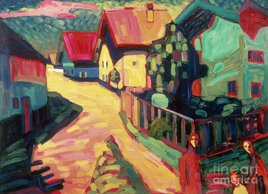 The Road To Murnau, 1909 By Kandinsky Painting by Wassily Kandinsky