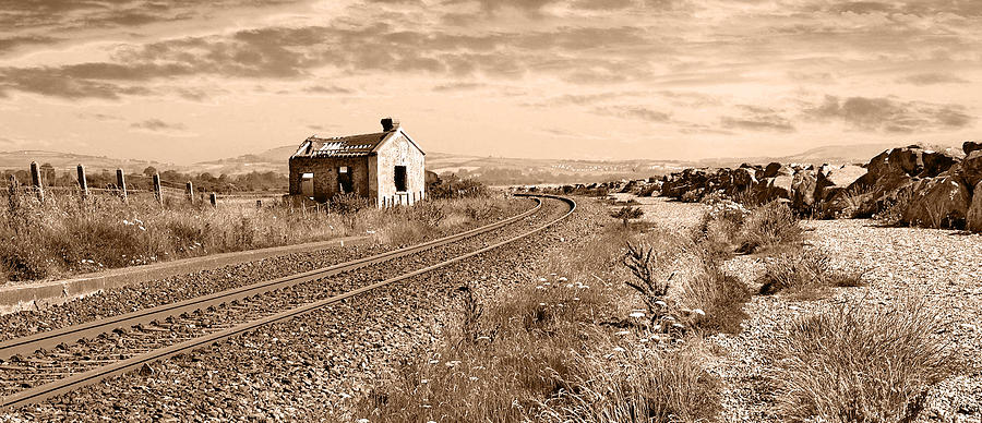 Railroad To New Castle Photograph by Randall Dill