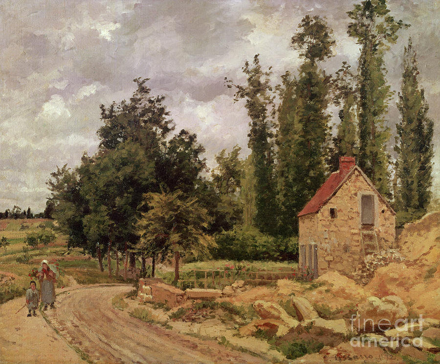 The Road To Osny, 1872 Painting by Camille Pissarro - Fine Art America