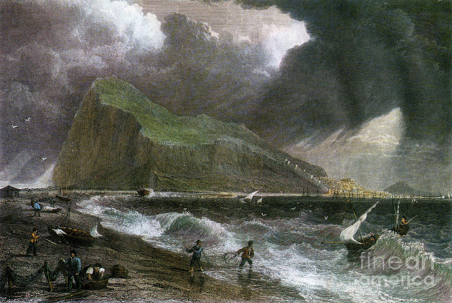 The Rock Of Gibraltar, As Seen Drawing by Print Collector