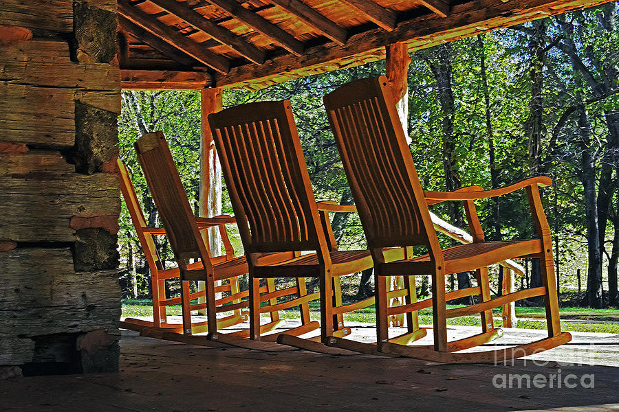 The Rocking Chairs Are Waiting Photograph by Lydia Holly