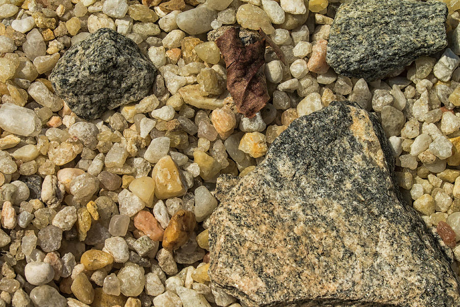 The Rocks And Pebbles Photograph